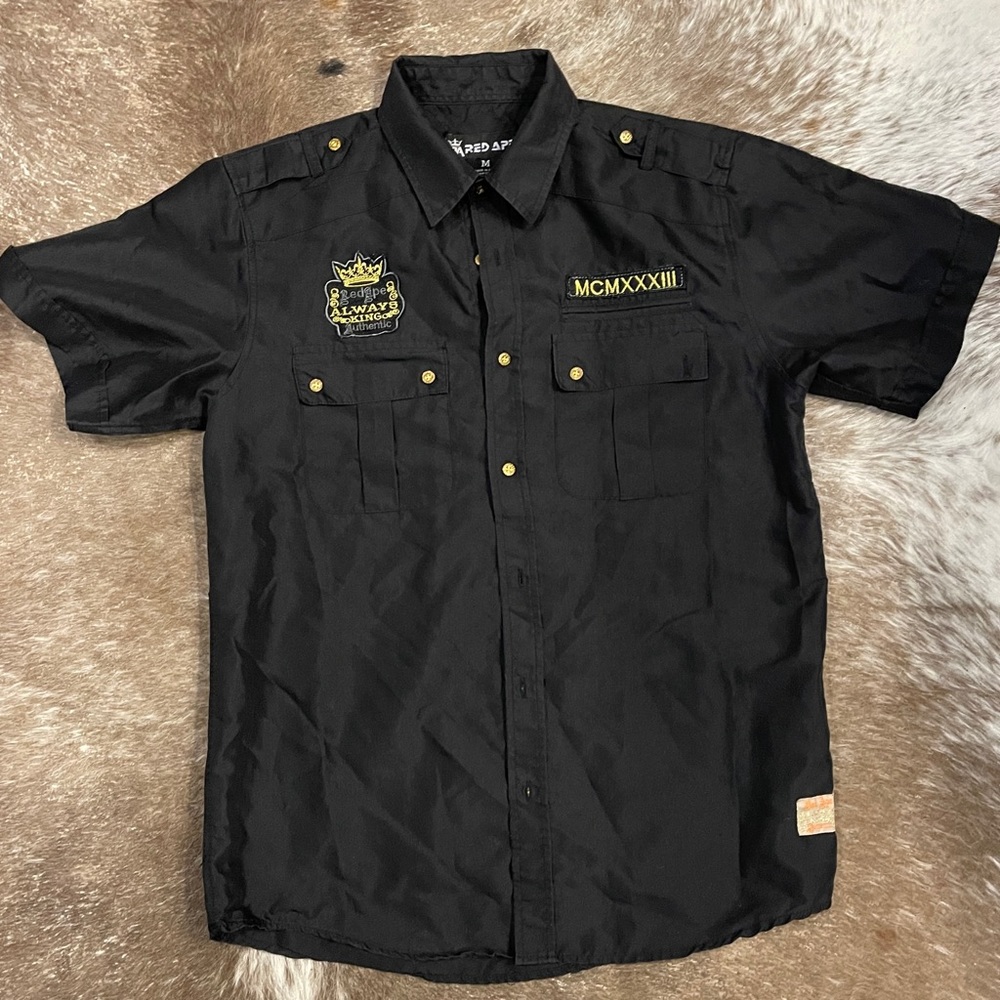 Red Ape Clothing Co. Men's Graphic Button Shirt Size M